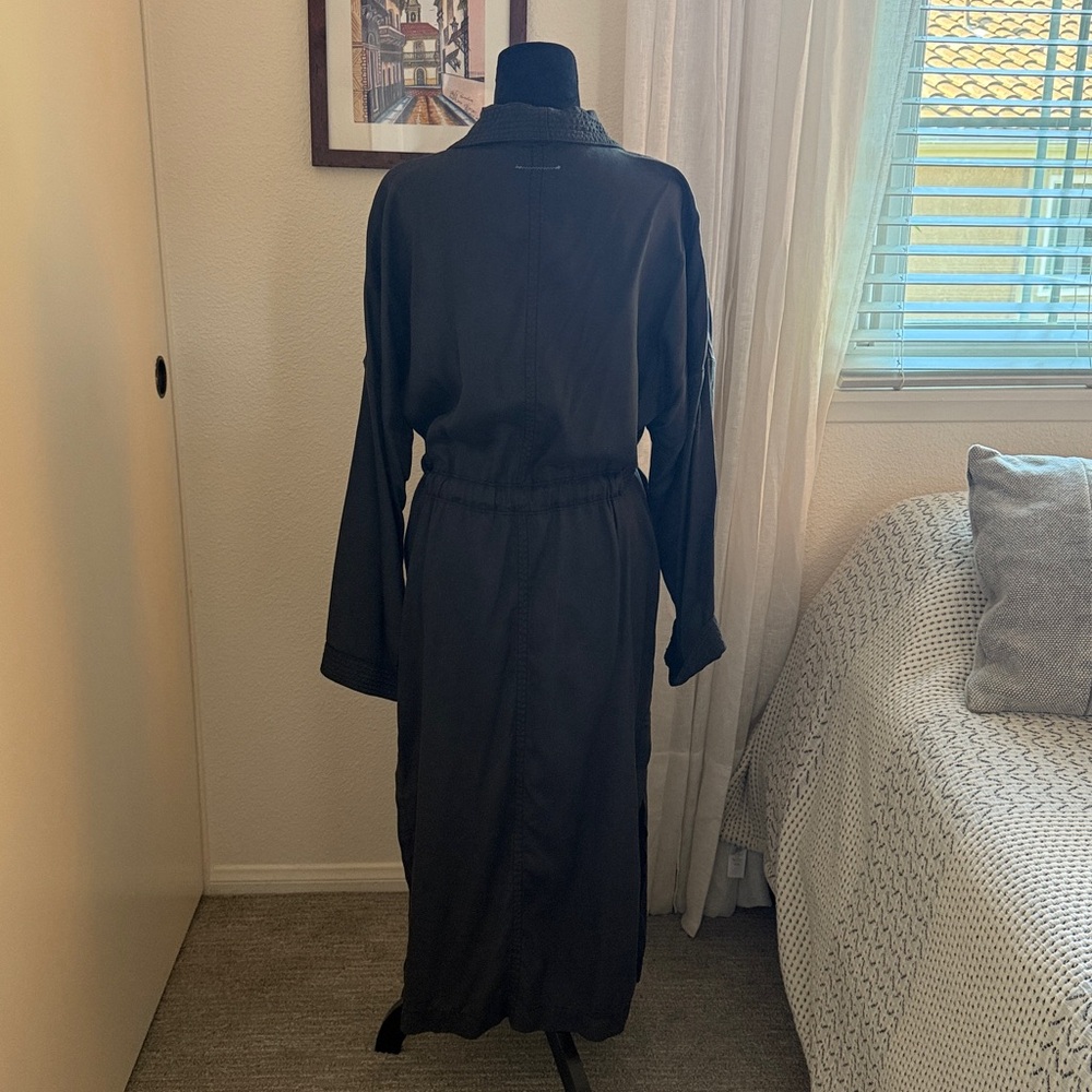Anthropologie Hei Hei Black Trench coat (NWT) - Picture 2 of 6